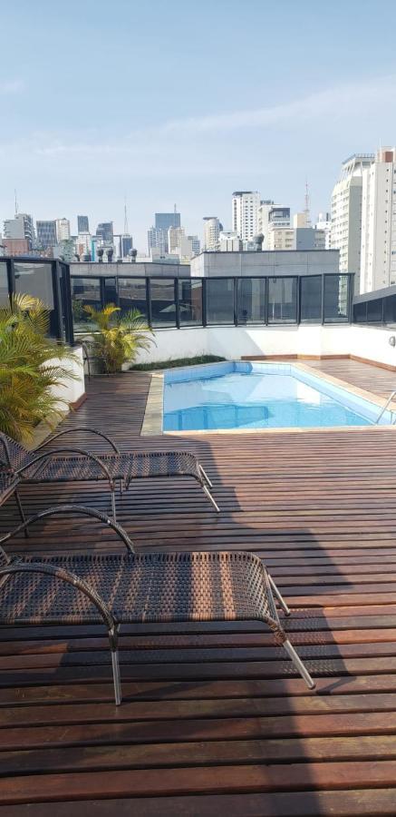 Apto 26 Com Smart Tv E Wifi Vivo Fibra Columbia Resid Ao Lado Pamplona Shopping Jardins - Sao Paulo Exterior photo